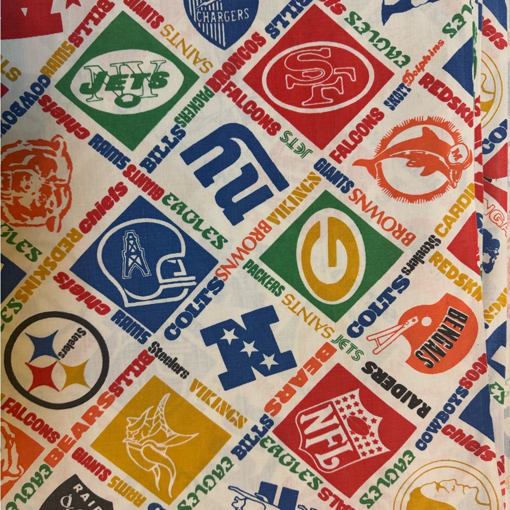 NFL Teams Logo 1970s twin sheet - Multi Color